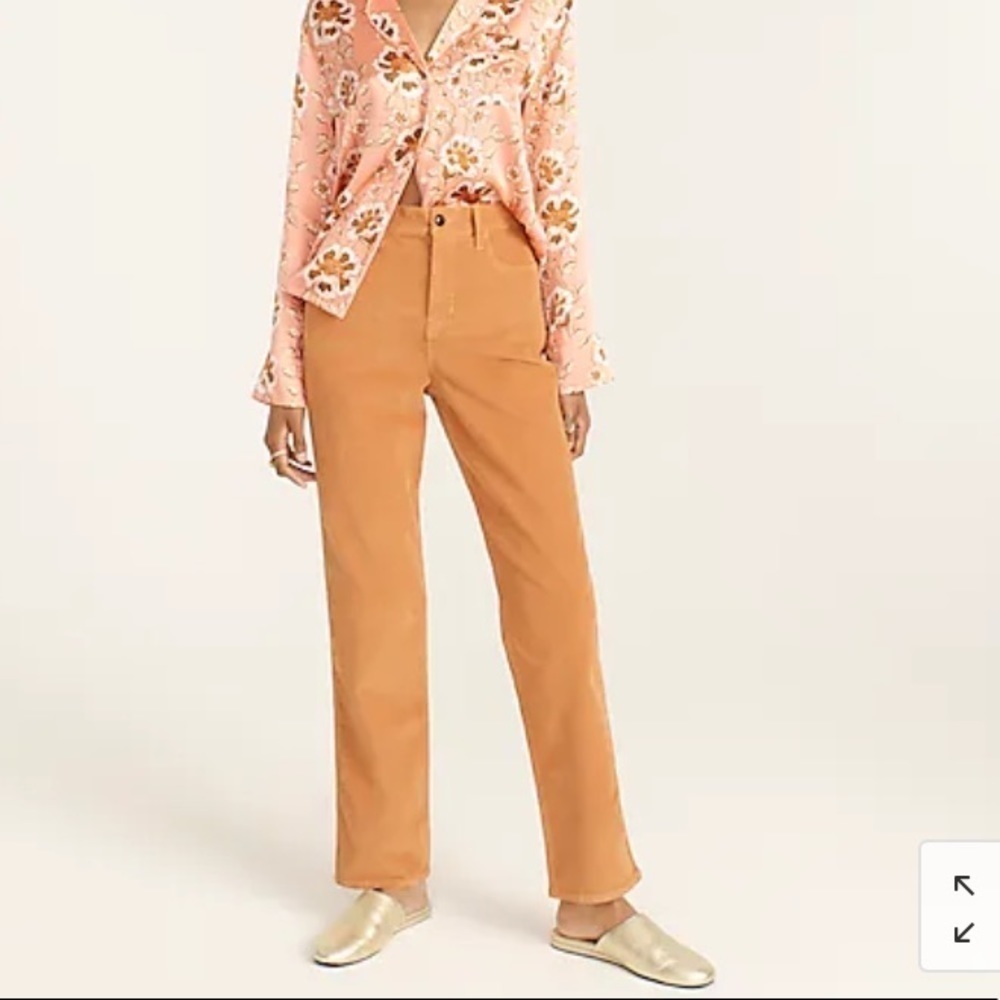 J Crew High-rise '90s classic straight corduroy pant BD273